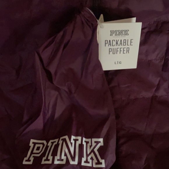 Pink puffer coat - Picture 3 of 4